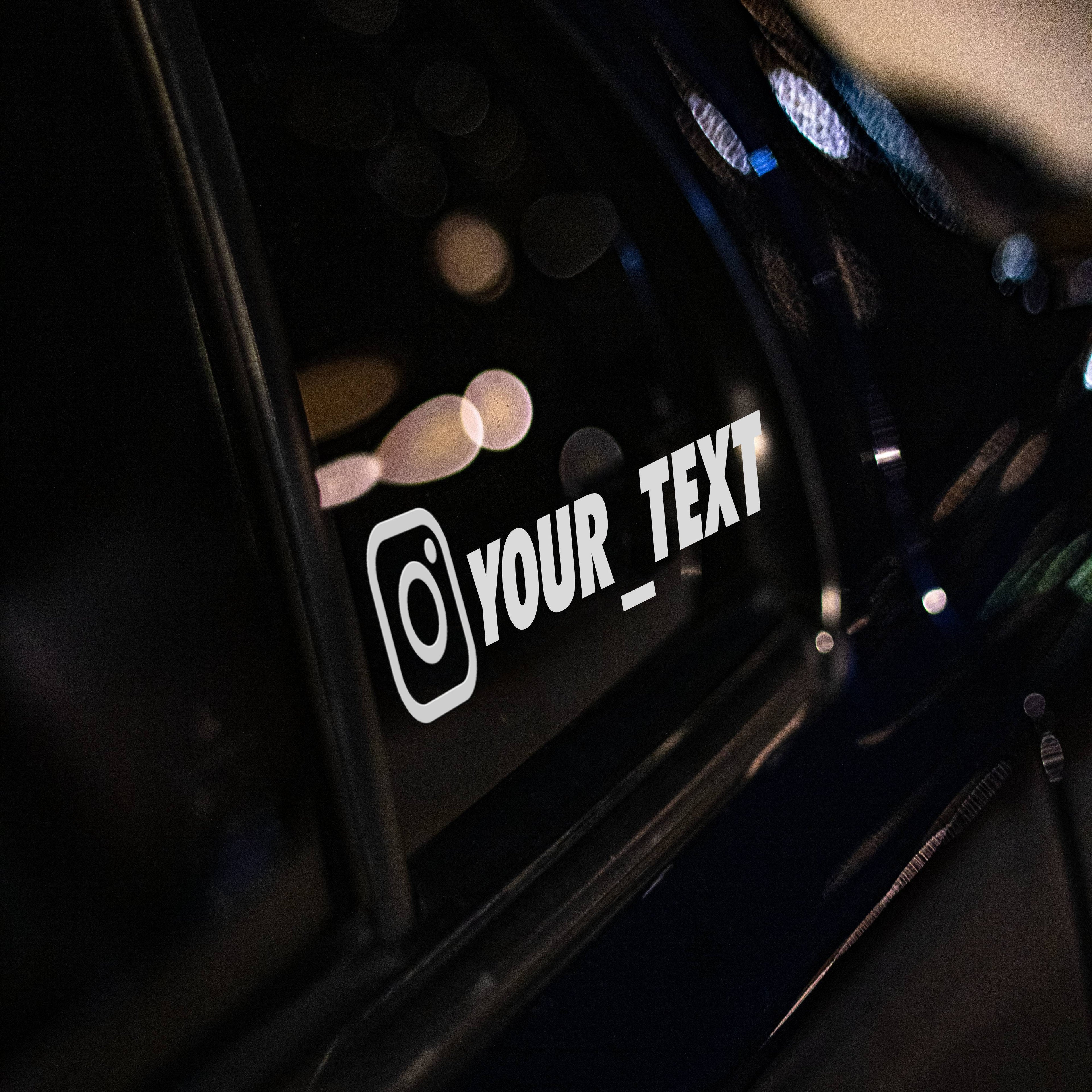 Custom Side window Instagram Stickers x2